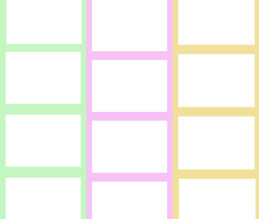 a colorful color scheme of photo strips