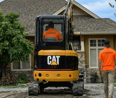 stoneway landscaping montreal driveway excavation and paving stone