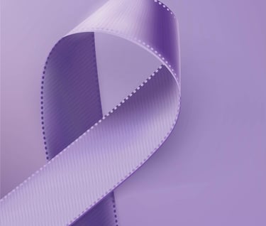 lavender cancer ribbon