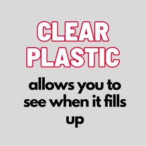 Clear dust collector bags