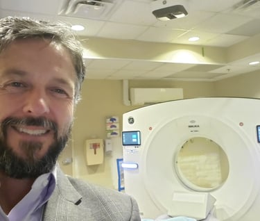 Martin Hunsinger at a CT scanner