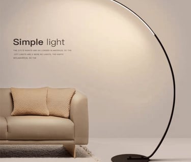 MNK-FL138 Minimalistische Arc Fishing Stehleuchte für das Wohnzimmer