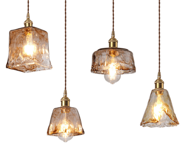 MNK-PD62 Irregular shaped glass art chandelier
