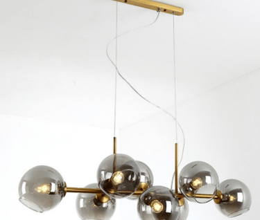 MNK-PD068 Smoky glass balls molecular lamp with blubs for interior