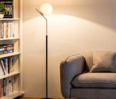 MNK-FL159 classic glass ball led floor light