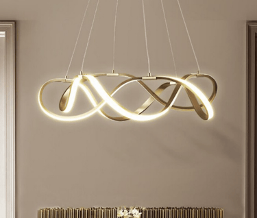 MNK- A6015 Light luxury gold-plated silicone lampshade led pendant light