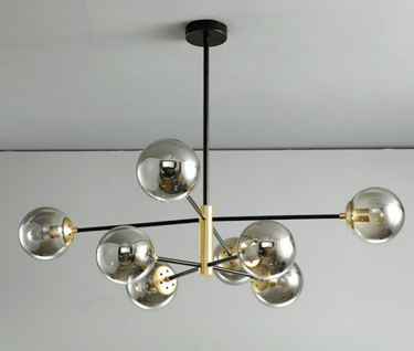 MNK-PD067 Eight ball molecular glass led pendant light