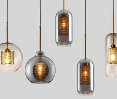 MNK-SF1047 Ball-in-ball retro decorative lighting fixtures