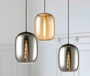 MNK-PD059 textured glass chandelier