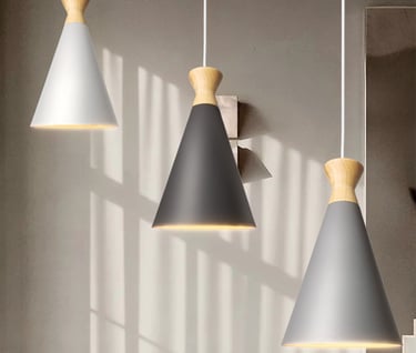 MNK-PD088 Industrial Modern Pendant Light Nordic Design Ceiling Lamp 3 Lights Retro Pendant Lamp
