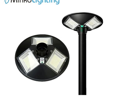 MNK-WL16 led solar garden light with black color pillar lamp