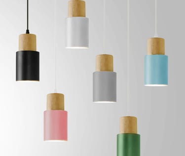MNK-PD085 Macaron Lamp Shade Ceiling Hanging Lamp,modern Nordic Minimalist Pendant Light