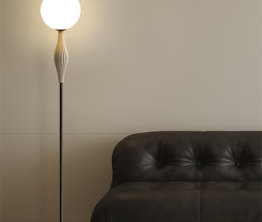 MNK-FL154 Glass Globe Floor Lamp
