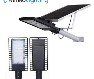 MNK-WL004A a solar powered street light with a solar panel