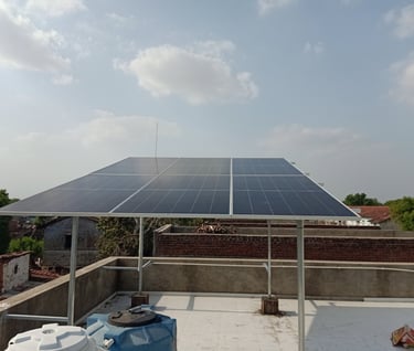 "Sunshine-powered rooftops: Solar panels on a residential rooftop, harnessing clean renewable energy