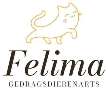 Felima heeft kattenspeelgoed met eigen logo voor haar klanten.