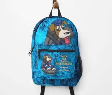 Hustle and Buckle Your Seat Belt BACKPACK by Shengekka