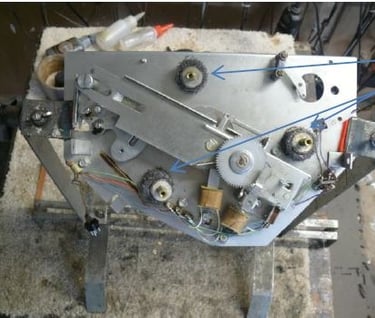 Chassis is re assembled and ready for a new idler wheel and motor