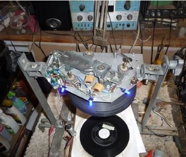 Blue lamps installed at customer request and a new motor installed