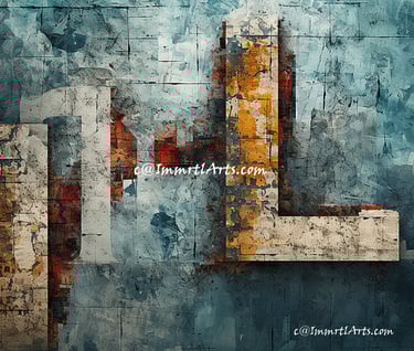 ImmrtlArts : Love1 2023 abstract painting at Home page