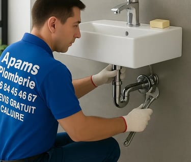 Installation lave main de toilette devis plombier caluire 69300