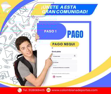 Curso de natacion, formas de pago paso 1