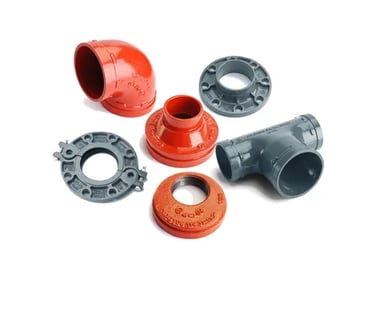 Lede yivli kaplin ve noru ek parçaları