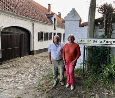 Gisèle et son frère Luc, qui sont nés au Moulin de la Forge. - A.K.