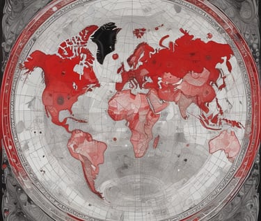 white and black abstract painting