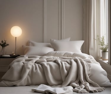 Close-up photo of elegant, timeless decorative objects in soft natural light.