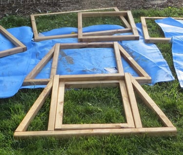 Piece of a Rabbit hutch ready to assemble