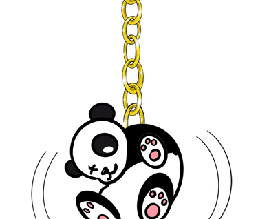 A giant Panda Earring