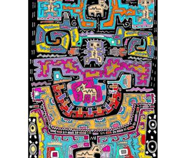 Photo: Cave painting similar to those of Xunantunich, in Belize, found in what is believed to have been the south of France i