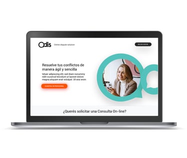 Vista de Odis web en ordenador