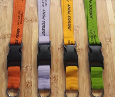 cintas de color con separador impresas en negro