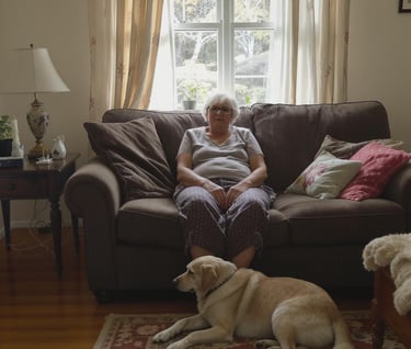 Old alone woman with no legacy or retirement