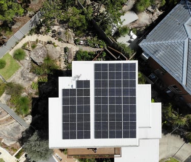huge home with sunair solar panels