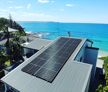 solar powered beach house