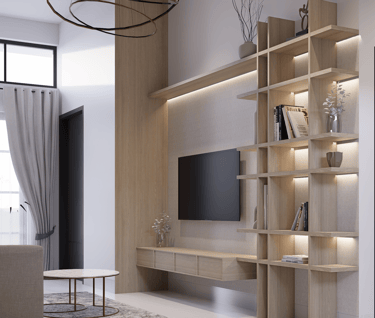Interior rumah tipe Andara Standard Luxury Maharupa Village elegan