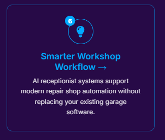 AI-powered workflow system supporting modern car repair shop operations