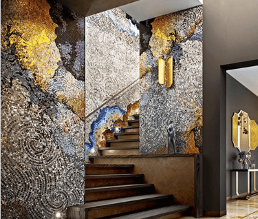 Glass Mosaic Mural , Custom Mosaic Mural