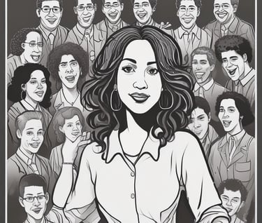 woman wearing black scoop-neck long-sleeved shirt