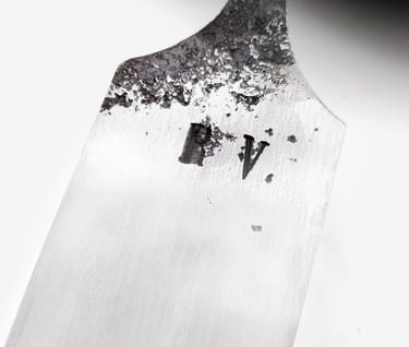 Ciseau à bois à douille forge outils initiales