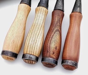 Bois manche ciseau à douille forge