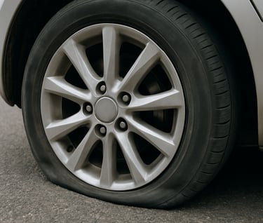 Flat tyre