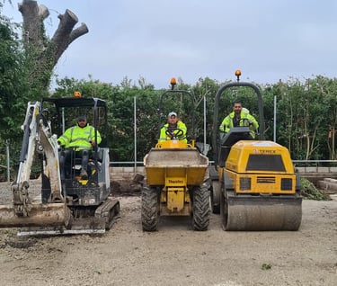  digger hire with driver in Birmingham City Centre.