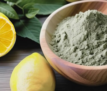 Masque argile verte et citron