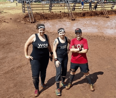 Founder of THIS IS WOR with WOR Battle Buddy at Spartan Race