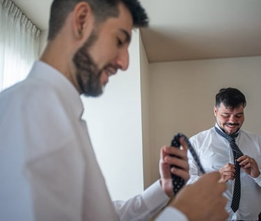 novios en el hotel Fundaemfa