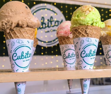 Cubitos de sabores - La especialidad de la casa Cubitos Ice Cream